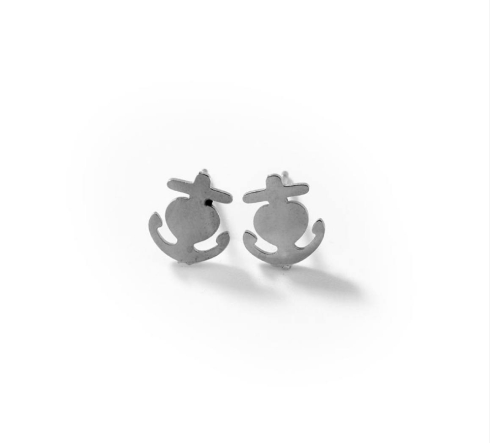 Anker der Liebe | Ohrstecker, 316er Stahl  #BIGOA010