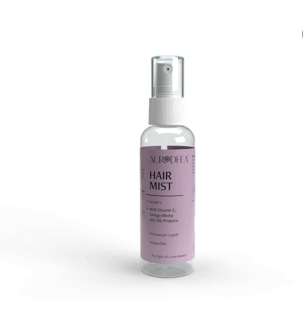 Haarparfüm -Duft 1  Angereichert mit Vitamin E, Seidenprotein & Ginkgo Biloba #001