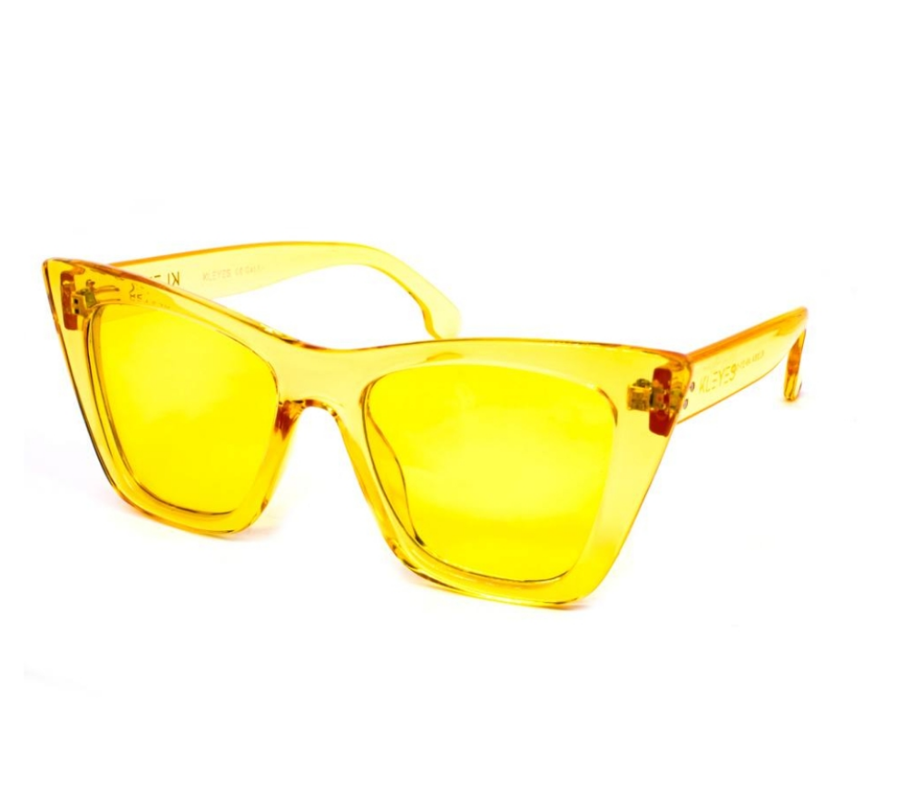 Sonnenbrille „Square Ketty“ – Shiny Yellow  #KL0064