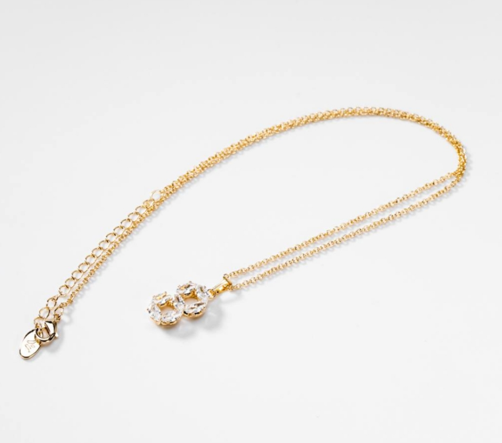 Kreise aus glänzenden Ovalen | Set, 24 Karat Vergoldet  #BIGCM039