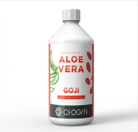 Saft und Fruchtfleisch der Aloe Vera mit Goji (Nahrungsergänzungsmittel) – 1 L <cod:INT03>