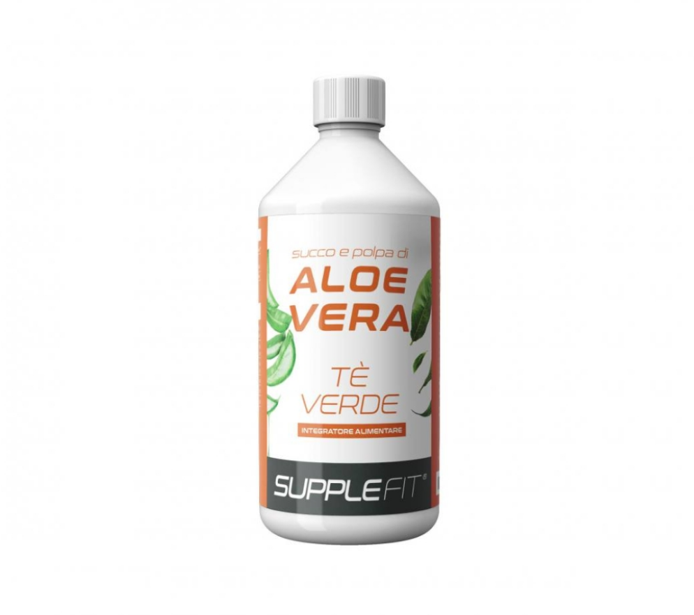 Saft und Fruchtfleisch der ALOE VERA mit grünem Tee  #INTB011