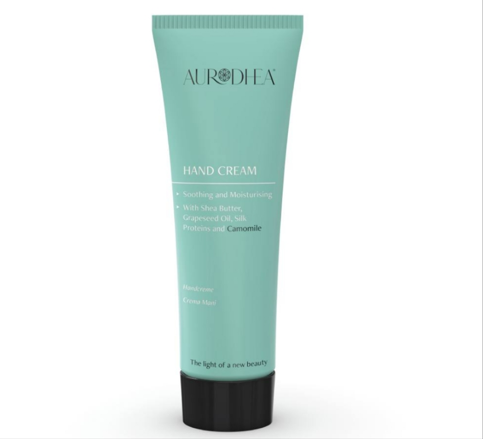 Handcreme mit Kamille 
Angereichert mit Sheabutter, Traubenkernöl & Seidenprotein #CR28B #CU11B