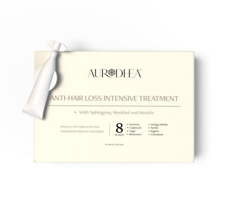 INTENSIVE ANTI-HAARVERLUST KUR
Angereichert mit Sphingony, Menthol & Keratin – 10 Ampullen zu je 3 ml #FA01B