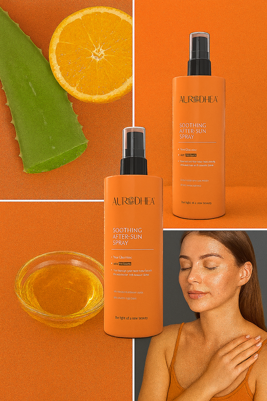 Beruhigendes After Sun Spray (Mit dem Duft nach Berg-Kuhschelle) 
Mit dem patentierem Komplex SUNRELIEF™ #SOL24