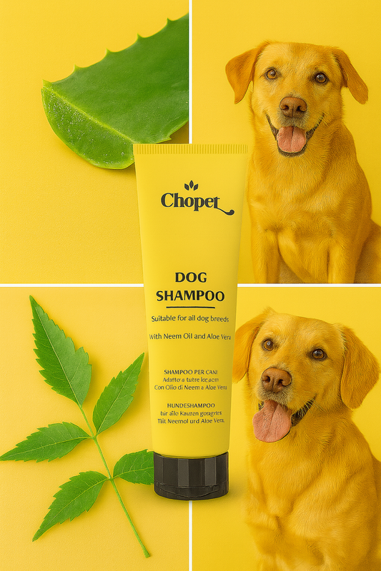 Hundeshampoo 
Angereichert mit Neemöl und Aloe Vera #AN01B