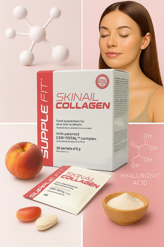 SKINAIL COLLAGEN *Monatspack mit 30St.*– Nahrungsergänzungsmittel für Haut, Haare und Nägel
Mit dem patentierten Komplex CBH-TOTAL™ #INTB042