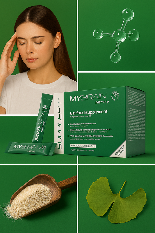MYBRAIN – Nahrungsergänzungsmittel in Gelform für Gedächtnis & Konzentration 
Mit dem patentierten Komplex MEMORY FOCUS™ #INTB040