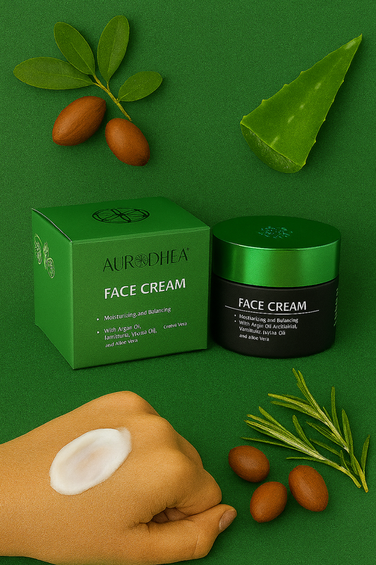Tagescreme mit Aloe Vera 
Angereichert mit Arganöl, Panthenol, Seidenprotein, Jojobaöl & Vitamin E #CR03B #CU18B