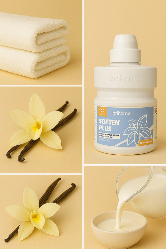 Soften Plus „goldene Vanille&quot; – Konzentrierter Flüssiger Weichspüler (VEGAN) #BH0016