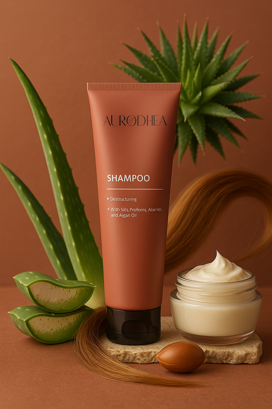 Aufbau-Shampoo mit Arganöl Angereichert mit Aloe Vera & Seidenprotein #AR02B #AR14B