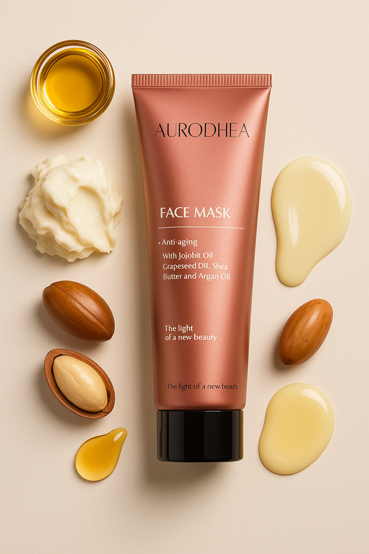 Anti-Age Gesichtsmaske mit Arganöl 
Angereichert mit Jojobaöl, Traubenkernöl & Sheabutter #AR07B