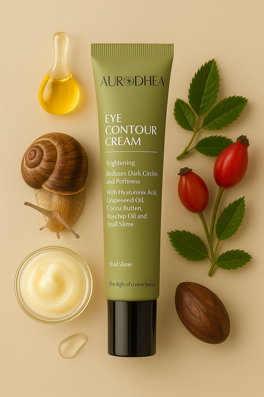 Augencreme mit Schneckenschleim 
Angereichert mit Hyaluronsäure, Traubenkernöl, Kakaobutter & Wildrose #BV04B