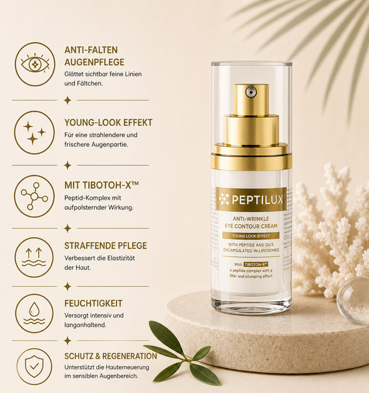 PEPTILUX – ANTI-FALTEN-AUGENCREME „YOUNG LOOK'-EFFEKT MIT TIBOTOH-X™  #LUX006