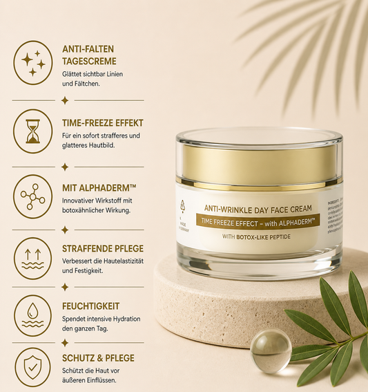 PEPTILUX – ANTI-FALTEN-TAGESCREME „TIME-FREEZE-EFFEKT' MIT ALPHADERM™  #LUX002