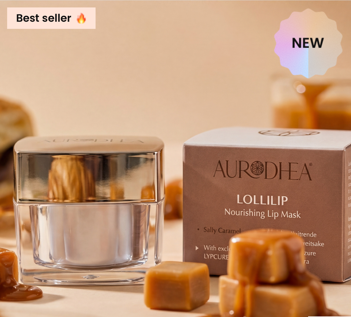LOLLILIP Salty Caramel – Nährende Lippenmaske
15 ml | Mit dem exklusiven Komplex LYPCURE™ #LC002