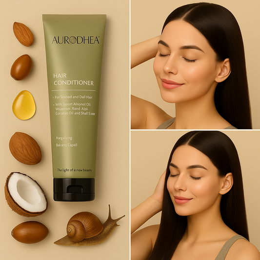 Haarspülung mit Schneckenschleim 
Angereichert mit Süßmandelöl, Arganöl, Kokosnussöl & Vitamin E #BV02B